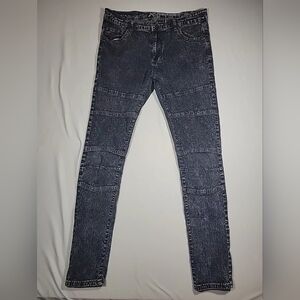 XS Premium Denim Mens Jeans Size 34 Blue Skinny Distressed